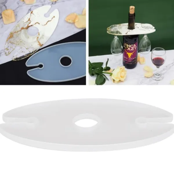 Silikone vinreolform - moderne og elegant holder til vinglasunderlag Best