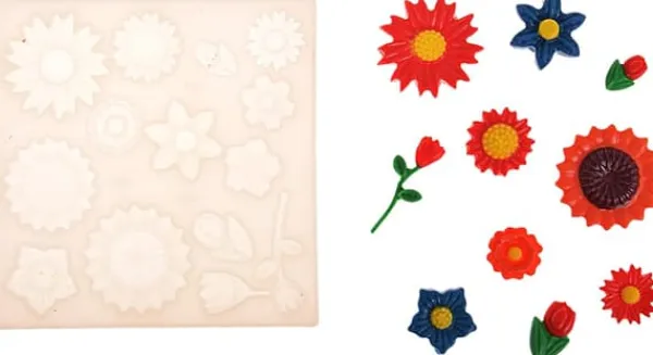 Udstyr Til Kagedekoration>Silikoneform til sukkerpasta BLOMSTER 14gn BLOMSTER