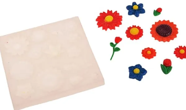 Udstyr Til Kagedekoration>Silikoneform til sukkerpasta BLOMSTER 14gn BLOMSTER