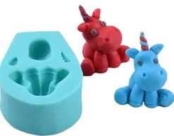 Udstyr Til Kagedekoration>Silikoneform til sukkerpasta 3D ENHJØRNING