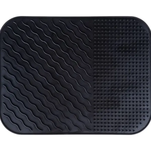 Silikonemåtte til opvask, sort, 34x26,5 cm Best