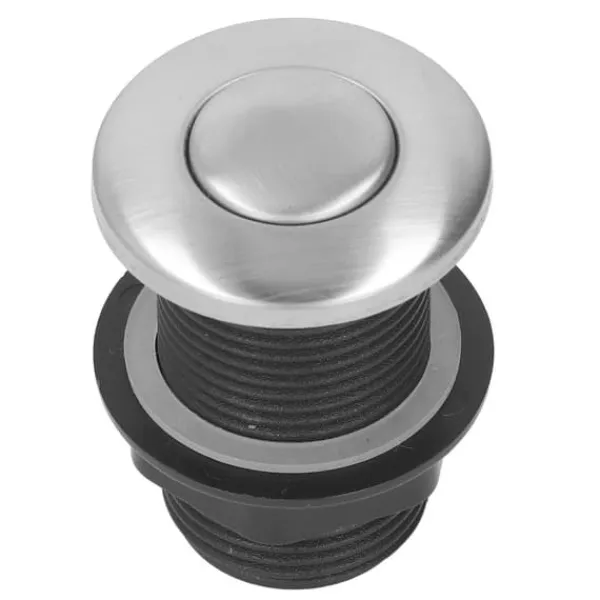 Tilbehør Til Affaldshåndtering>Sinktop Air Switch Kit - Rustfrit stål trykknap med 1,5 m slange til køkkenaffaldsbortskaffelse Elektrisk vandvarmer