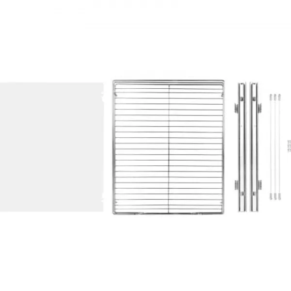 Skabsorganisator, 39,4x53,3x8,9 cm, Sølv, Stålopbevaring Best