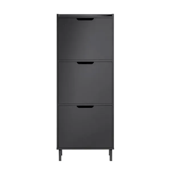 Tøj- & Garderobeopbevaring>Sko Skab, FSR151-H-SCH, 19x91/129x50 cm, Brun