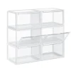 Tøj- & Garderobeopbevaring>Skobokse - 6 stykker - Stabelbar - Plastboks - Bokse - 46, 36 x 28 x 22 cm, gennemsigtig
