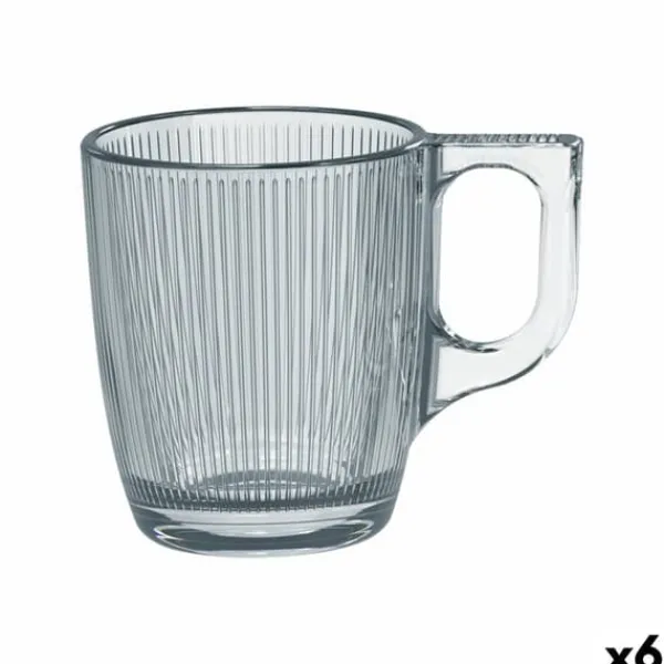 Glas>Skodelica Luminarc Stripy Gennemsigtig Glas 90 ml (6 enheder)