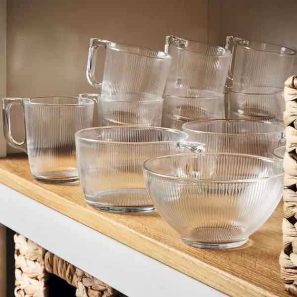 Glas>Skodelica Luminarc Stripy Gennemsigtig Glas 90 ml (6 enheder)