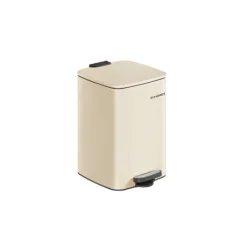 Skraldespand 20 liter - Stilfuldt stål - Sandbeige New