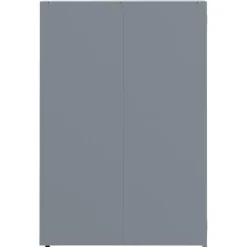 Skraldespandsskjuler i stål - 5 rum | Farve: Grå | Størrelse: 345x79x117 cm