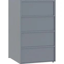Skraldespandsskjuler i stål - 6 rum | Farve: Grå | Størrelse: 414x79x117 cm Best