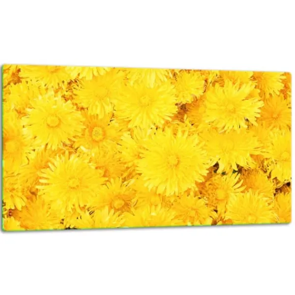 SKÆREBRÆT I GLAS 52x30 BLOMSTER Clearance