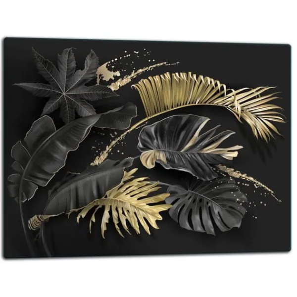 SKÆREBRÆT I GLAS 52x40 BLOMSTER Discount