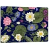 SKÆREBRÆT I GLAS 52x40 BLOMSTER Hot