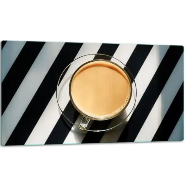 SKÆREBRÆT I GLAS 52x30 KAFFE Discount