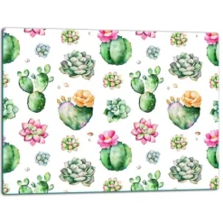SKÆREBRÆT I GLAS 52x40 KAKTUS Outlet