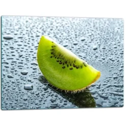 Bordskånere>SKÆREBRÆT I GLAS 52x40 KIWI