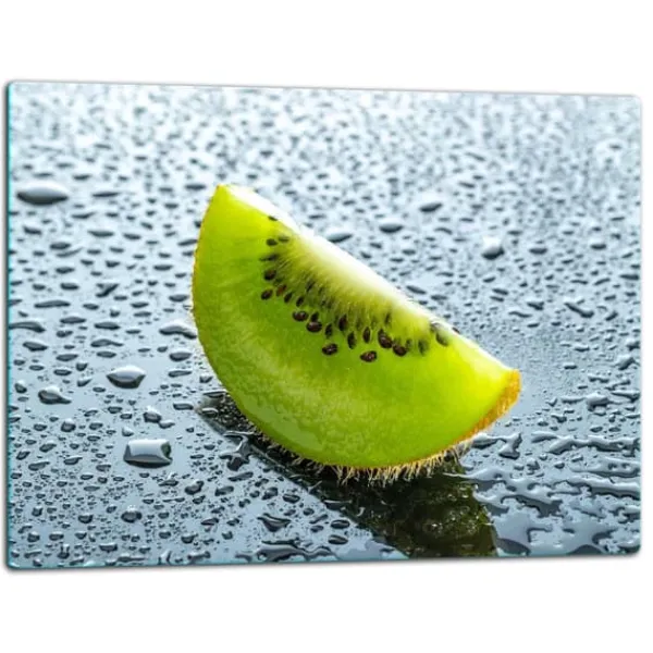 Bordskånere>SKÆREBRÆT I GLAS 52x40 KIWI
