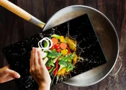 SKÆREBRÆT I GLAS 52x30 PEBERFRUGTER Online