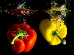Skærebrætter>SKÆREBRÆT I HÆRDET GLAS 30x22 PEPPER