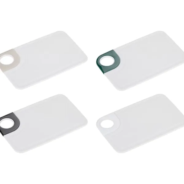 Skærebræt i plast 23 cm - Hvid Clearance