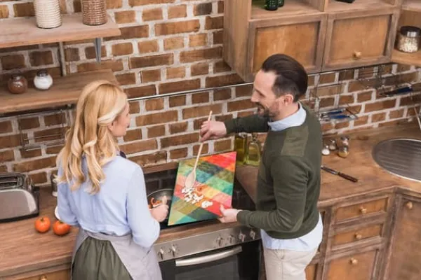 SKÆREBRÆT MED GLAS 52X40 FARVER Discount