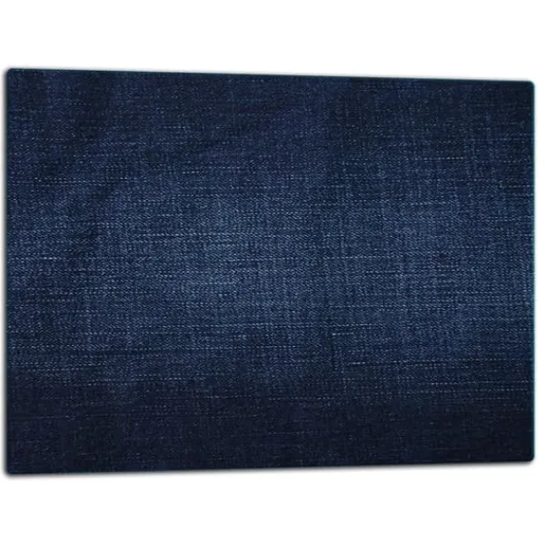 Grydelapper & Grillvanter>SKÆREBRÆT MED GLAS 52X40 MARINEBLÅ