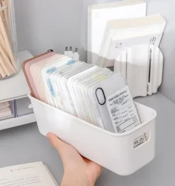 Skuffe Organizer Bakker, Plast Opbevaringskasser Til Skrivebord, Badeværelse, Køkken 5-pack Sale
