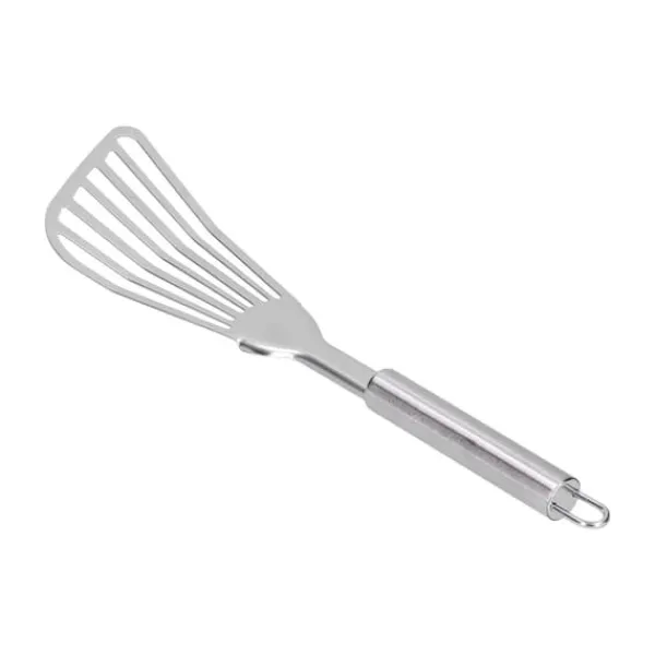 Stegepaletter>Slidset Fiskespade Tyk Poleret Fiskevender Flipper til Køkken Camping Restaurantspade