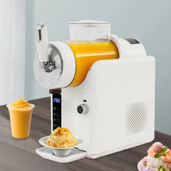 Slushmaskine - Shaved Ice Maskine - Bordmodel - 185 W Motor - Selvrensning - Til Hjemmet Outlet