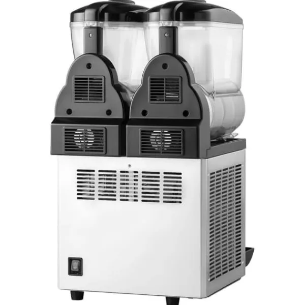 Slushmaskine Kommerciel, 15Lx2 Tank, Margarita Smoothie Frosne Drikkemaskine