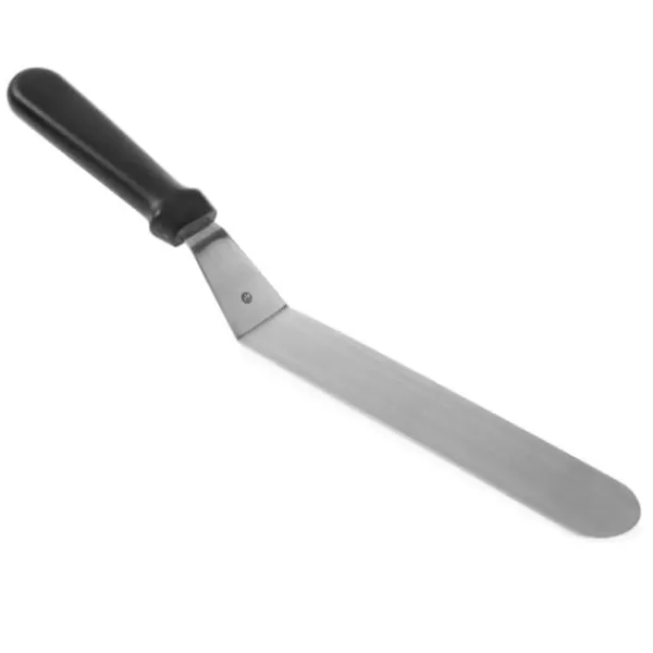 Stegepaletter>Smal vinkel grillspatel lavet af rustfrit stål 254mm - Hendi 855683