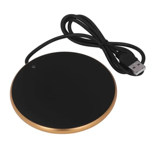 Kopvarmer>Smart USB-kaffekrusvarmer - 55°C konstant temperatur, pladsbesparende guldvarmer til hjemmet, kontoret og rejser