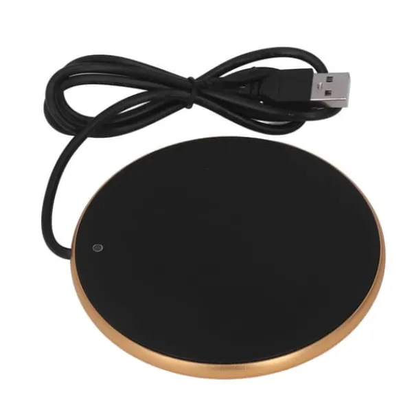 Kopvarmer>Smart USB-kaffekrusvarmer - 55°C konstant temperatur, pladsbesparende guldvarmer til hjemmet, kontoret og rejser