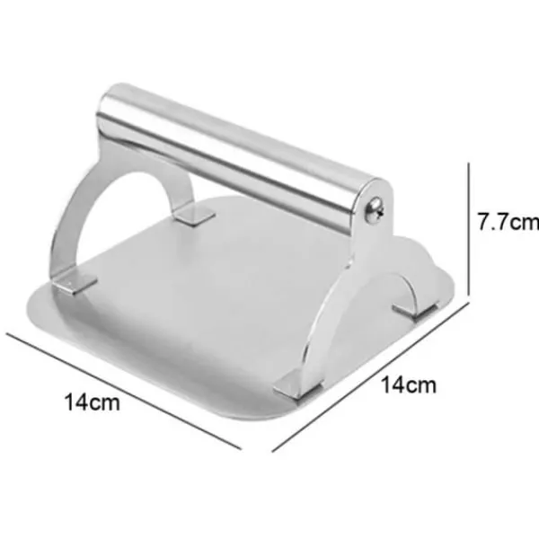 Gryder, Stegepander Og Kasseroller>Smash Iron 100% rustfrit stål - Hamburger Press for grill og komfur