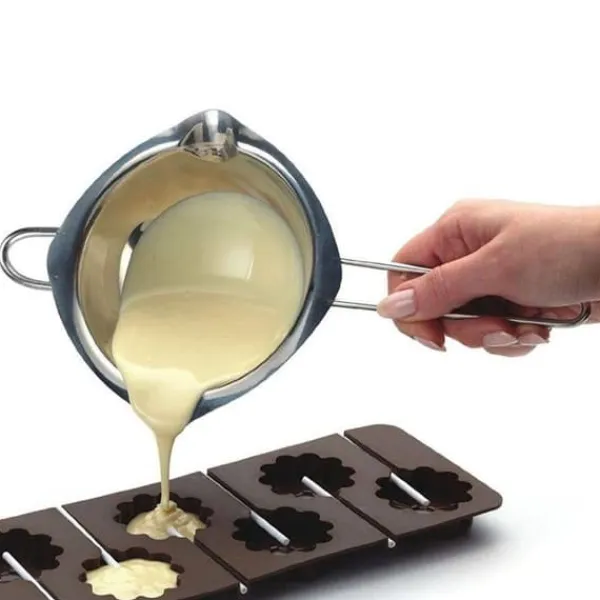 Maskiner Til Chokoladetemperering>Smelteskål til smeltning af stearinlys, voks, paraffin og chokolade i vandbad