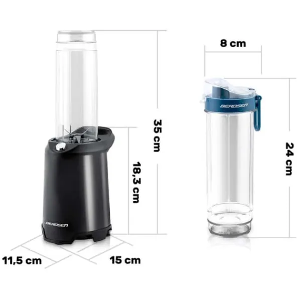 Mixere & Blendere>Smoothieblender 350W BD-752 Berdsen sort