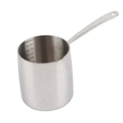 Smørvarmerpotte med hurtig varmeledning, tre lag, rustfrit stål smørvarmer med præcis skala, hul 900 ml New