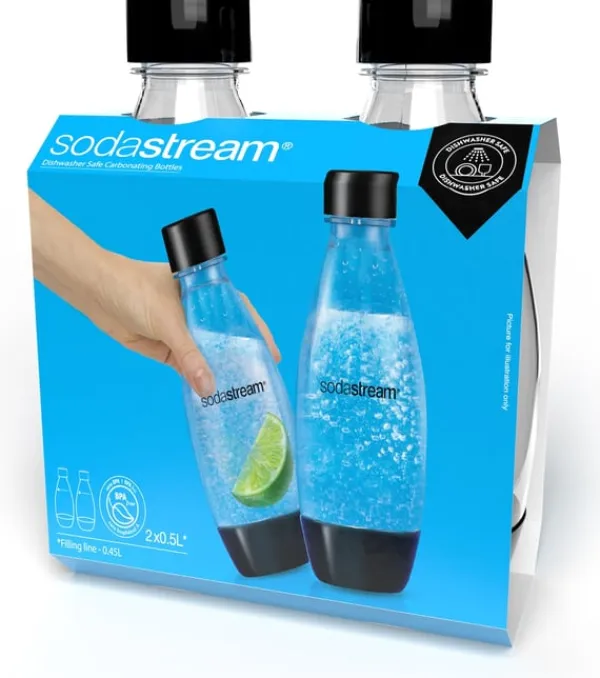 Sodastream Sodavandsmaskiner>DWS Fuse dricksflaska, svart, 2 st