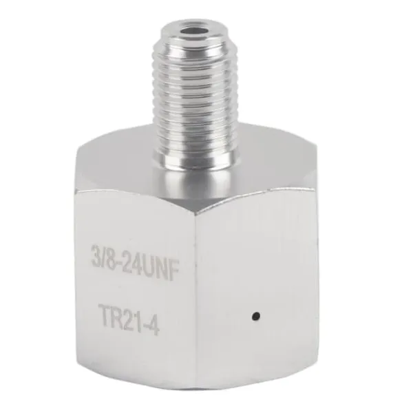Sodavandsmaskiner>Sodavand CO2 Adapter Mini Regulator Hjemmebrygget Øl Corny Keg 3/8‑24UNF til 6ACME‑6G