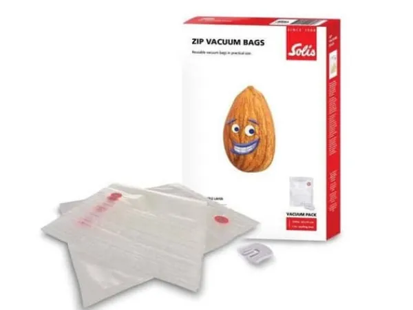 Madopbevaringsposer>SOLIS Zip Vakuumposer - 26 x 35 cm x 10 stk. Transparente