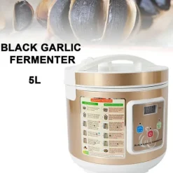 Sort hvidløg fermenter, 5 L intelligent hvidløgsmaskine, 90 W, 12–15 dages fermentering Discount