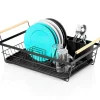 Opvaskestativer & Tørrestativer>Sort opvaskestativ 50,5x33x18 cm