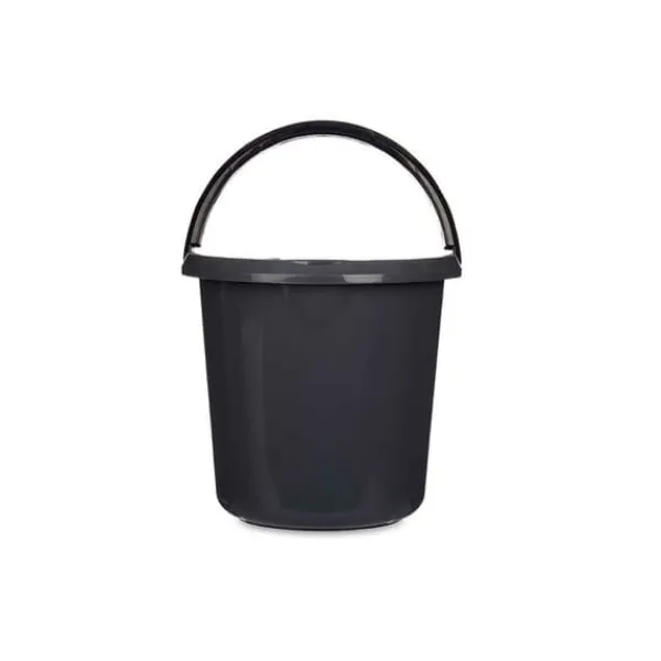 Spand med hanke Grå Antracit 10 L 30 x 28,5 x 30 cm (18 enheder) Best