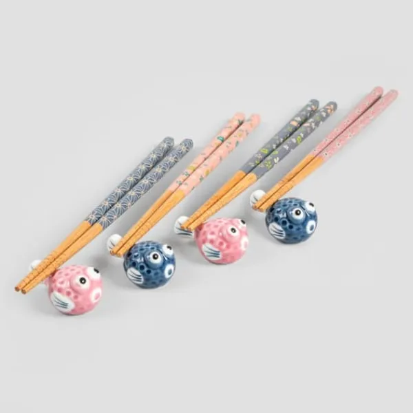 Sæt | KIOTO | sushi spisepinde med stativer | 8 stk | 742941 Sale
