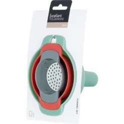 Sæt køkkentragte med si 10/8/6 cm 4-delt tragtsi EXCELLENT HUSWARE 259731 Outlet