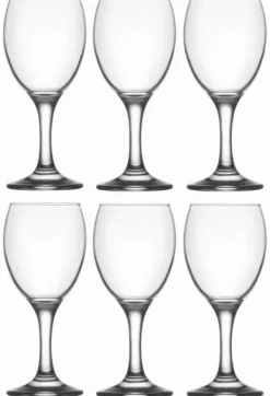 Sæt med 6 Empire LAV 205 ml hvidvinsglas Clearance