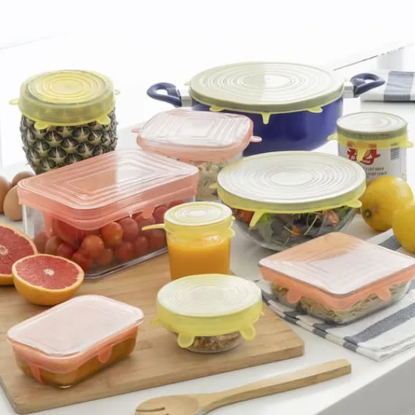 Sæt med 10 genanvendelige og justerbare køkkenlåg Lilyd InnovaGoods Best