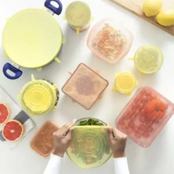 Sæt med 10 genanvendelige og justerbare køkkenlåg Lilyd InnovaGoods Best