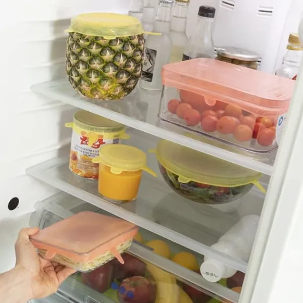 Sæt med 10 genanvendelige og justerbare køkkenlåg Lilyd InnovaGoods Best
