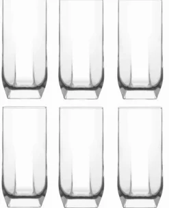 Glas>Sæt med 6 glas 330 ml Tuana Long drink LAV